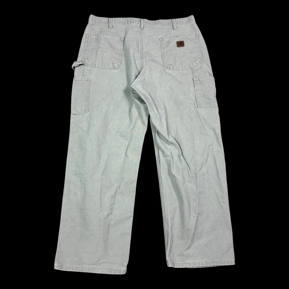 Vintage Carhart B11 DES Dungaree Fit Canvas Workwear Carpenter Pants Men's 38x30